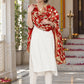 Dp2-Hv-104 — festive Phulkari dupatta, full-length model view