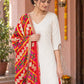 Dp2-Hv-105 — Phulkari dupatta, closer embroidered drape view
