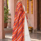 Dp2-Hv-105 — three-quarter side drape of embroidered Phulkari dupatta