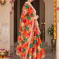 Dp2-Hv-108 — three-quarter side drape of embroidered Phulkari dupatta
