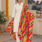 Dp2-Hv-109 — festive Phulkari dupatta, full-length model view