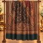 Black and Peach Paisley Shawl Gift Box Set For Men & Women