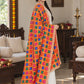 HV-ANARKALI — three-quarter side drape of embroidered Phulkari dupatta
