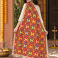 HV-BUTTERFLY — rear three-quarter drape showing Phulkari embroidery and border