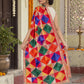 HV-PANKH — rear three-quarter drape showing Phulkari embroidery and border
