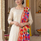 HV-PANKH-MIRROR — Phulkari dupatta, closer embroidered drape view