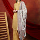 Women White Woven Shawl