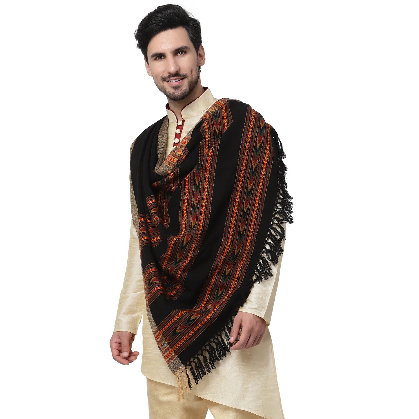 Weavers Villa Men's Woolen Shawl