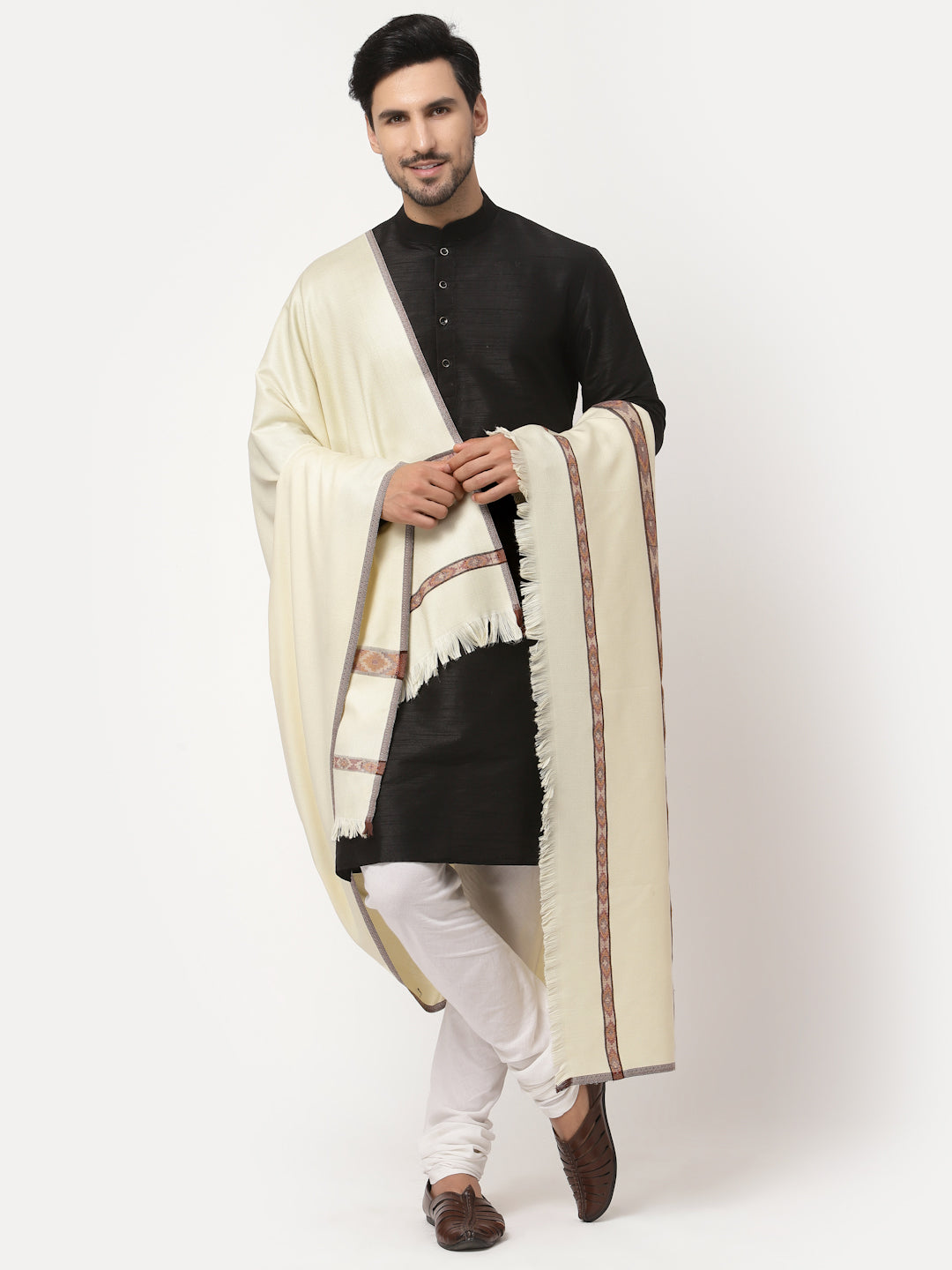Kullu Design Wool Blend Shawl