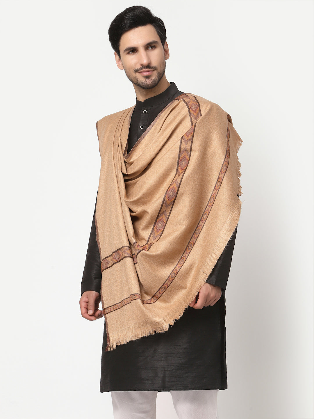 Kullu Design Wool Blend Shawl