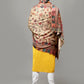 Men's Acro Wool Blend Digital Print Design Woven Shawl