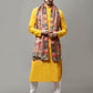 Men's Acro Wool Blend Digital Print Design Woven Shawl