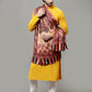 Weavers Villa Men's Acro Wool Blend Digital Print Design Woven Shawl