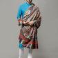 Weavers Villa Men's Acro Wool Blend Digital Print Design Woven Shawl