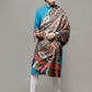 Weavers Villa Men's Acro Wool Blend Digital Print Design Woven Shawl
