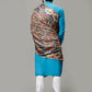 Weavers Villa Men's Acro Wool Blend Digital Print Design Woven Shawl