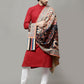Weavers Villa Men's Acro Wool Blend Digital Print Design Woven Shawl