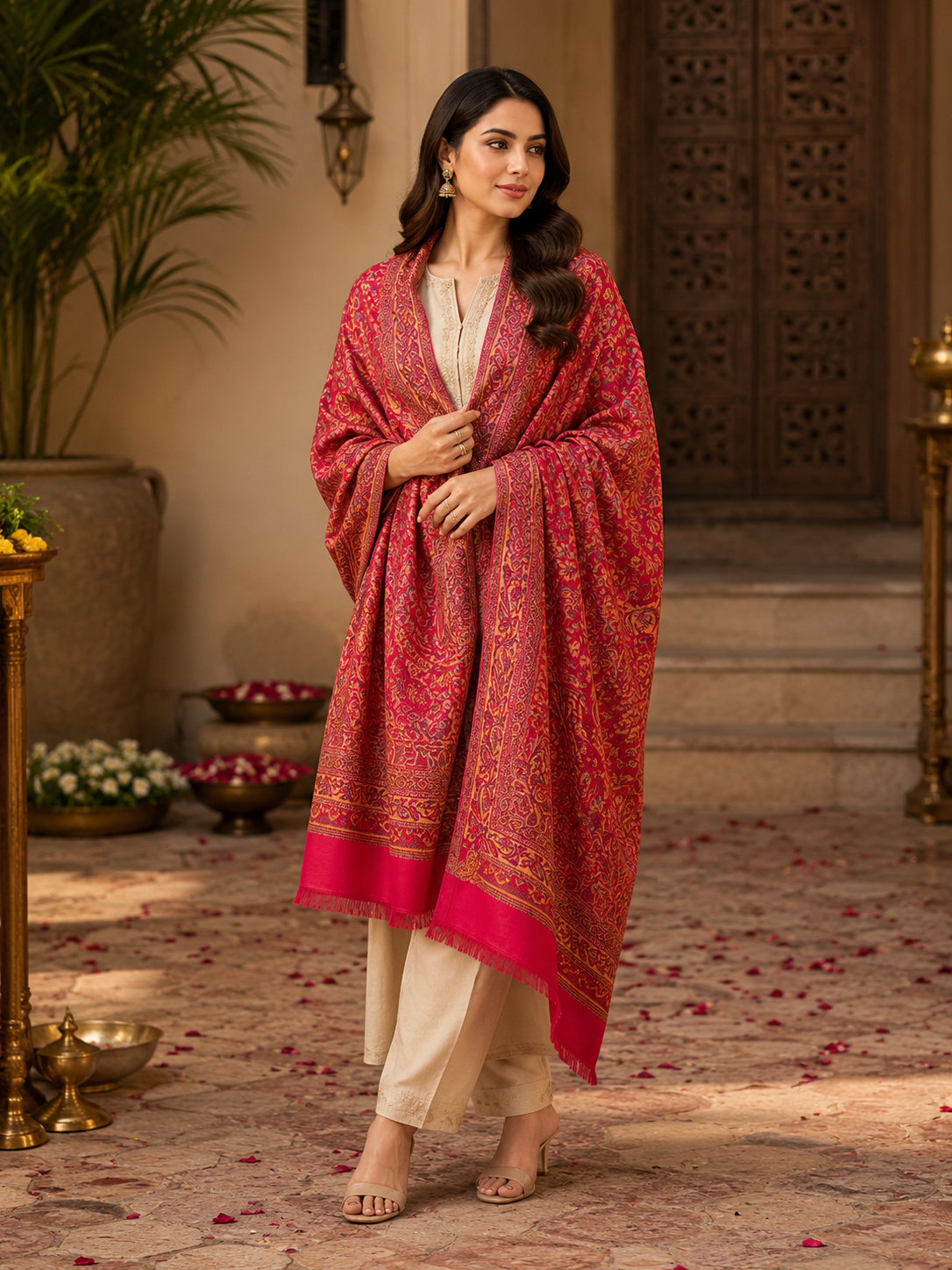 Pashmina Wool Shawl for Women with Premium Gift Box | Soft Winter Wrap | Perfect Birthday & Festive Gift