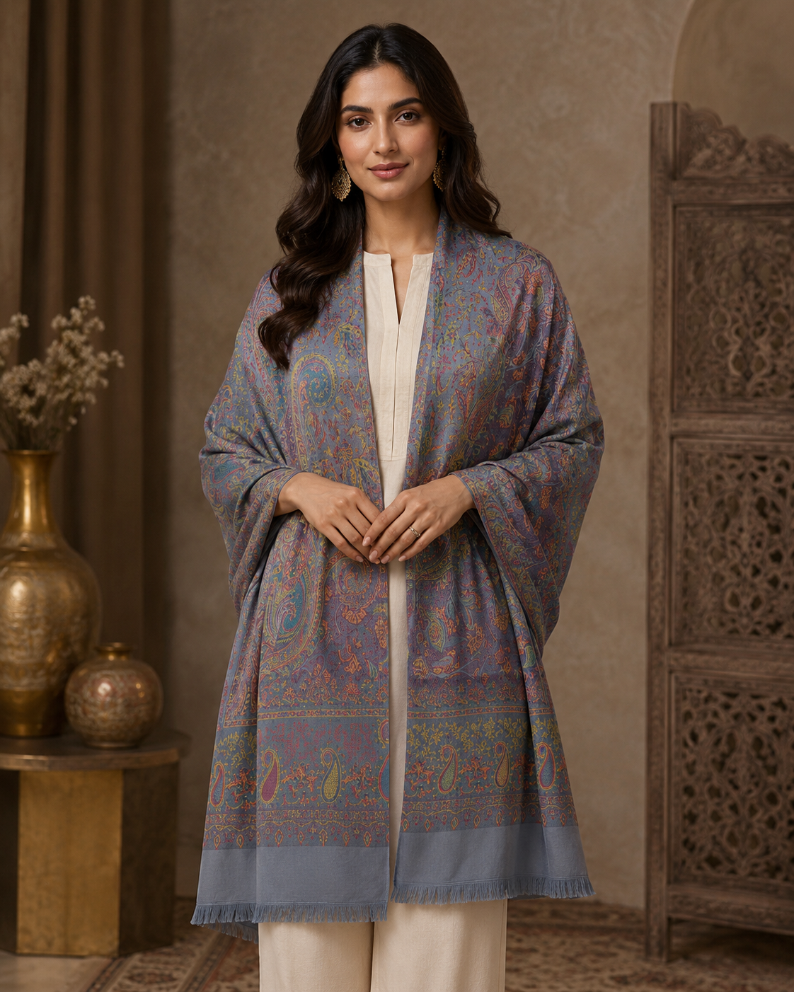 Pashmina Wool Shawl for Women with Premium Gift Box | Soft Winter Wrap | Perfect Birthday & Festive Gift