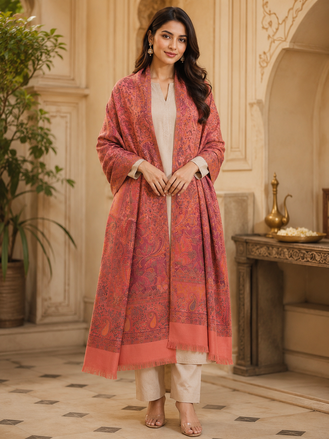 Pashmina Wool Shawl for Women with Premium Gift Box | Soft Winter Wrap | Perfect Birthday & Festive Gift