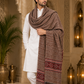 Weavers Villa Men's Kullu Border Woven Cashmilon Wool Gents Shawls, Muffler, Stoles for Men, 100cm x 200cm