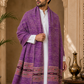 Weavers Villa Men's Kullu Border Woven Cashmilon Wool Gents Shawls, Muffler, Stoles for Men, 100cm x 200cm