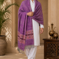 Weavers Villa Men's Kullu Border Woven Cashmilon Wool Gents Shawls, Muffler, Stoles for Men, 100cm x 200cm