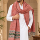 Weavers Villa Men's Kullu Border Woven Cashmilon Wool Gents Shawls, Muffler, Stoles for Men, 100cm x 200cm