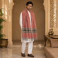 Weavers Villa Men's Kullu Border Woven Cashmilon Wool Gents Shawls, Muffler, Stoles for Men, 100cm x 200cm