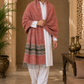Weavers Villa Men's Kullu Border Woven Cashmilon Wool Gents Shawls, Muffler, Stoles for Men, 100cm x 200cm