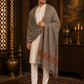 Men's Kullu Border Woven Cashmilon Shawl