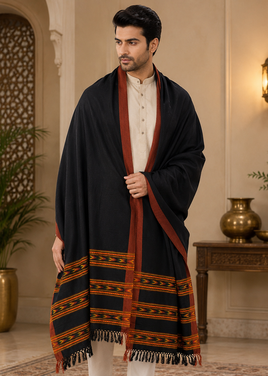 Weavers Villa Men's Woolen Shawl