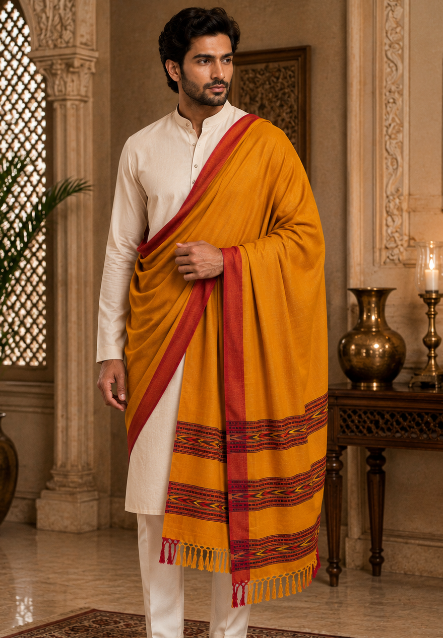 Weavers Villa Men's Woolen Shawl