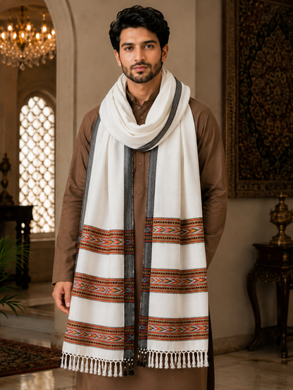 Weavers Villa Men's Woolen Shawl