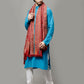 Men's Kalamkari Design Woven Acro Wool Blend Gents Shawl