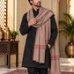 Weavers Villa Men's Poly Wool Kullu Border Lohi Shawl