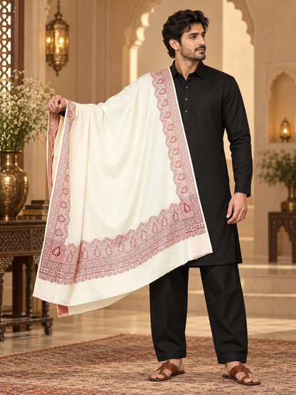 Weavers Villa Men's Woolen Lohi/Shawl,  112cm x 225cm