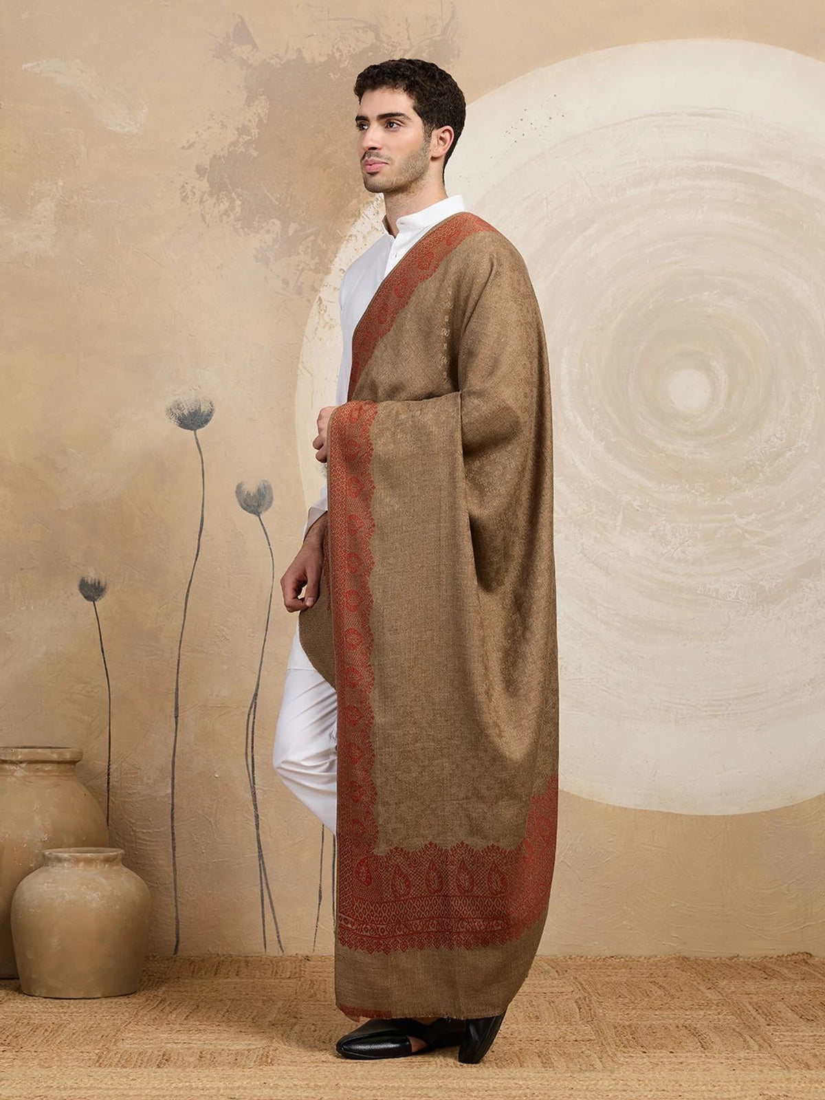 Weavers Villa Men's Woolen Lohi/Shawl,  112cm x 225cm