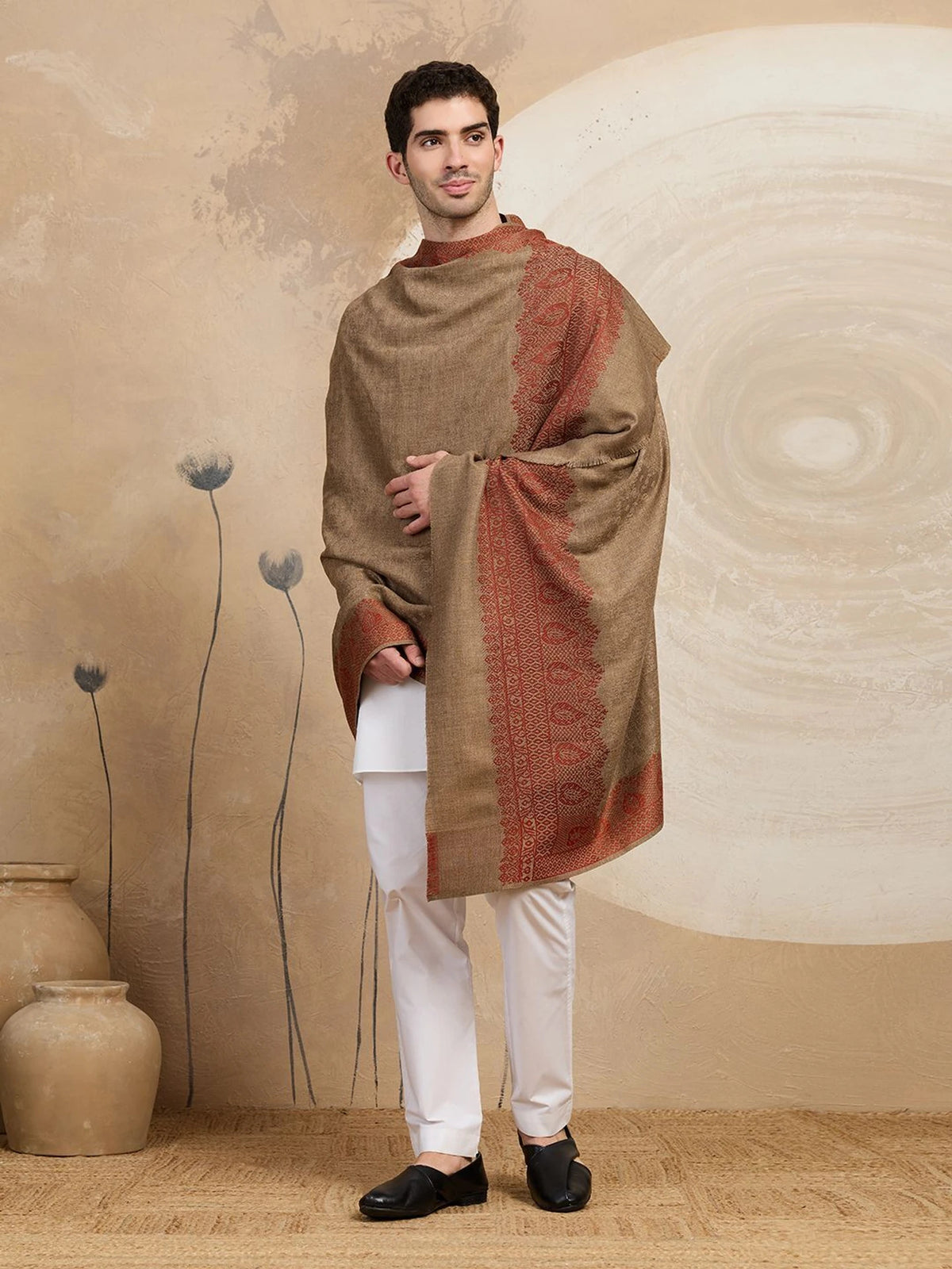Weavers Villa Men's Woolen Lohi/Shawl,  112cm x 225cm
