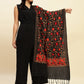 Weavers Villa Designer Acrylic Kashmiri Shawl Embroidery Stole, 70cm x 200cm