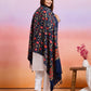 Weavers Villa Designer Acrylic Kashmiri Shawl Embroidery Stole, 70cm x 200cm