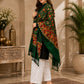 Weavers Villa Designer Acrylic Kashmiri Shawl Embroidery Stole, 70cm x 200cm
