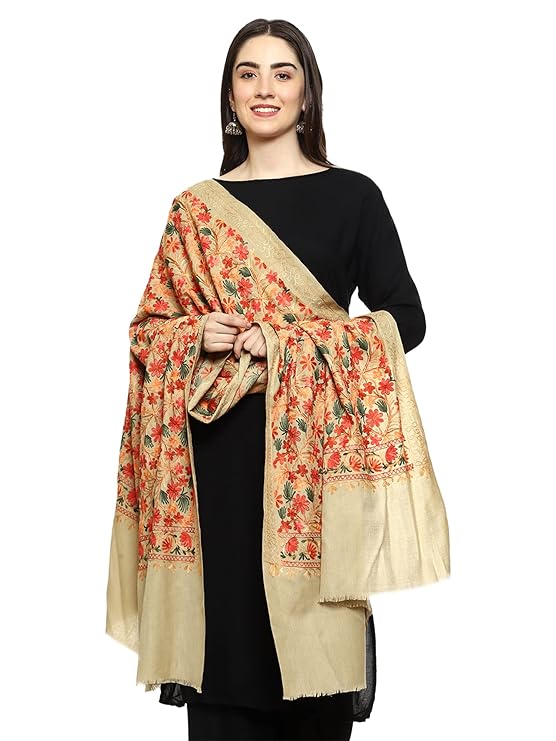 Women Aari Embroidered Shawl