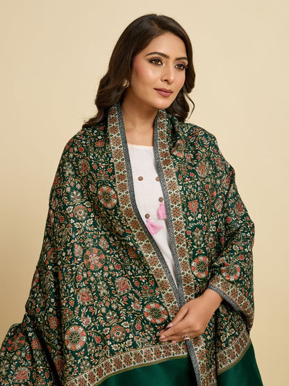 Weavers Villa Women’s Wool Blend Shawl – Lightweight, Warm & Stylish, 100 × 200 CM