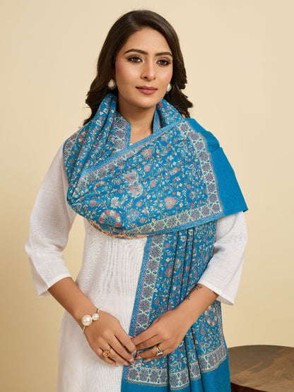 Weavers Villa Women’s Wool Blend Shawl – Lightweight, Warm & Stylish, 100 × 200 CM