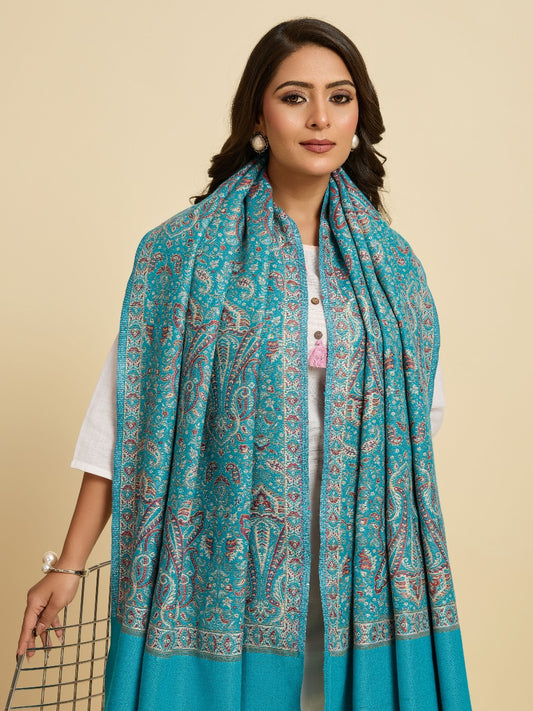 Weavers Villa Women’s Wool Blend Shawl – Lightweight, Warm & Stylish, 100 × 200 CM
