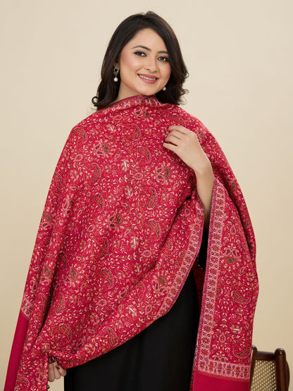 Weavers Villa Women’s Wool Blend Shawl – Lightweight, Warm & Stylish, 100 × 200 CM