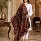 Weavers Villa Women’s Wool Blend Shawl – Lightweight, Warm & Stylish, 100 × 200 CM