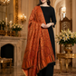 Weavers Villa Women’s Wool Blend Shawl – Lightweight, Warm & Stylish, 100 × 200 CM