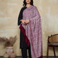 Weavers Villa Women's Viscose Stole – Soft Lightweight Paisley Jaal Design Stole Shawl Wrap Dupatta Scarf for All Seasons, 70cm x 200cm
